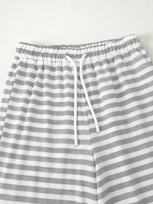 SHEIN 青少年女孩迷你針織寬鬆黑色T恤套裝，萬聖節秋季風格秋季穿搭 - 彩色 - 查看 5
