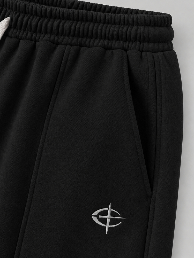 STYNVO Men's Drawstring Waist Pocket Casual Versatile Daily Wear Sweatpants - Black - View 3