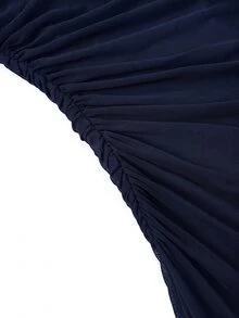 SHEIN Clasi 法式蕾絲下擺優雅浪漫收腰洋裝 - 藏蓝色 - 查看 8