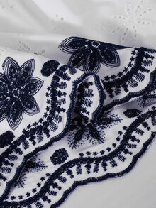 少女腰帶迷你洋裝，附荷葉邊下擺與腰帶裝飾，適合秋季、假期、夏季、旅行穿搭 - 彩色 - 查看 8