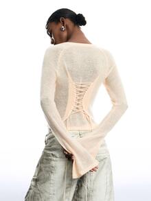 LYSMO Women Sweaters - Apricot - View 8