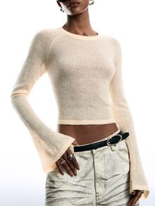 LYSMO Women Sweaters - Apricot - View 6