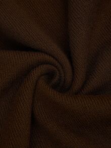 Sweetra 大尺碼女款法式休閒性感優雅單肩不對稱肩帶上衣 秋季外出派對夜店棕色 - 棕色 - 查看 8
