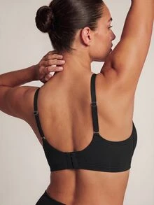 Barelissa Women's Seamless Jelly Soft Support Wireless Push-Up Bra With Side-Boob Coverage, 1pc - Black - View 2