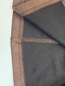 SHEIN PETITE جاكيت نسائي كاجوال يومي بأكمام طويلة مع رقعات دانتيل - بني - مشاهدة 8