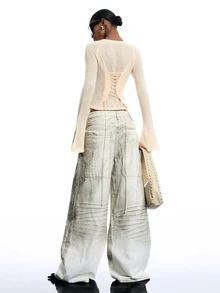 LYSMO Women Sweaters - Apricot - View 3
