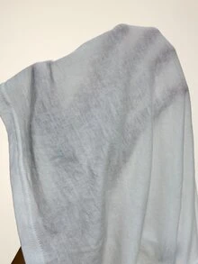 Coolane Women Y2K Sheer Long Sleeve Henley Tee, Slim Fit Button Front Workout Top, Semi Transparent T-Shirt - White - View 5