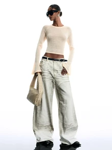 LYSMO Women Sweaters - Apricot - View 7