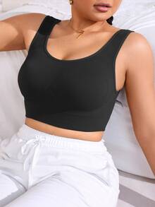 SHEIN Seamless Textured Plus Size Women's Wire-Free Bra Blind Box Style - Multicolor - View 4