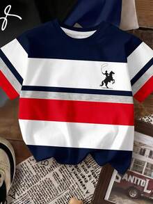 3PCS Tween Boys T-Shirts - Multicolor - View 4