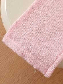 New Fashion Versatile Cute Girls Heart Bow Knitted Sweater Set - Pink - View 6