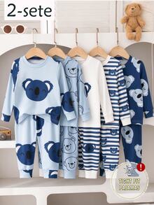 4PCS Baby Boys Pajamas - Multicolor - View 5