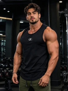 GymBeat Men Sports Tees & Tanks - Black - View 3