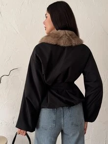 Firerie Áo khoác mùa đông nữ, mùa thu, mùa đông - màu đen - Xem 2