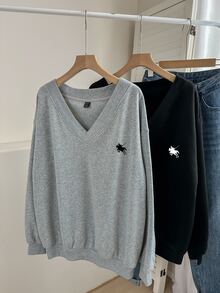Comfylo 2PCS Plus Size Sweatshirts & Hoodies - Multicolor - View 3