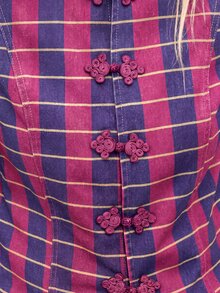 Nöista New Chinese Style Striped Jacket - Pink - View 6