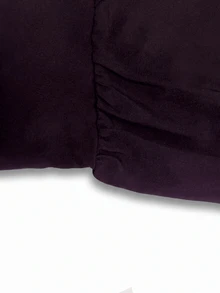 GlowEve CURVE Plus Size Women's Faux Pearl Decor Long Sleeve Blouse And Skirt Elegant Set Fall - Purple - View 3
