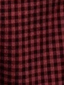 Dazy Plus Red Contrast Lace Plaid Loose Tie Elegant Nightgown - Burgundy - View 7