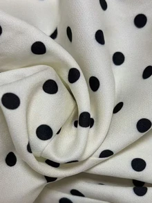 Penseblé Polka Dot Suit 2 Pieces Set, Matching Fabric Top And Bottom Design, Blending Professional Commuter Style With Retro Fashion. Suitable For Office Commute, Business Reception, And Casual Wear For Mature Women, Combining Formal And Looks. - Black and White - View 3