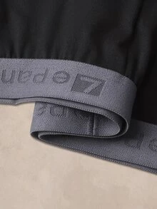 SHEIN 5件組男士舒適透氣柔軟字母腰帶四角內褲 - 彩色 - 查看 3