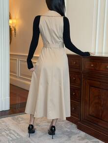 DAZY Women Long Dresses - Khaki - View 2