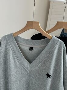 Comfylo 2PCS Plus Size Sweatshirts & Hoodies - Multicolor - View 4