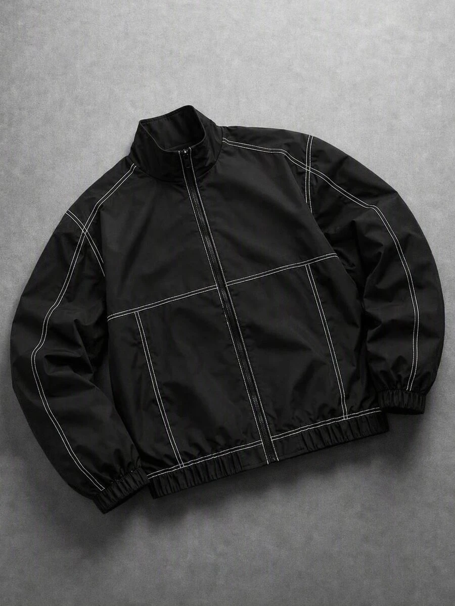 Manfinity Roghcode Chaquetas y abrigos para hombre - Negro - Ver 1
