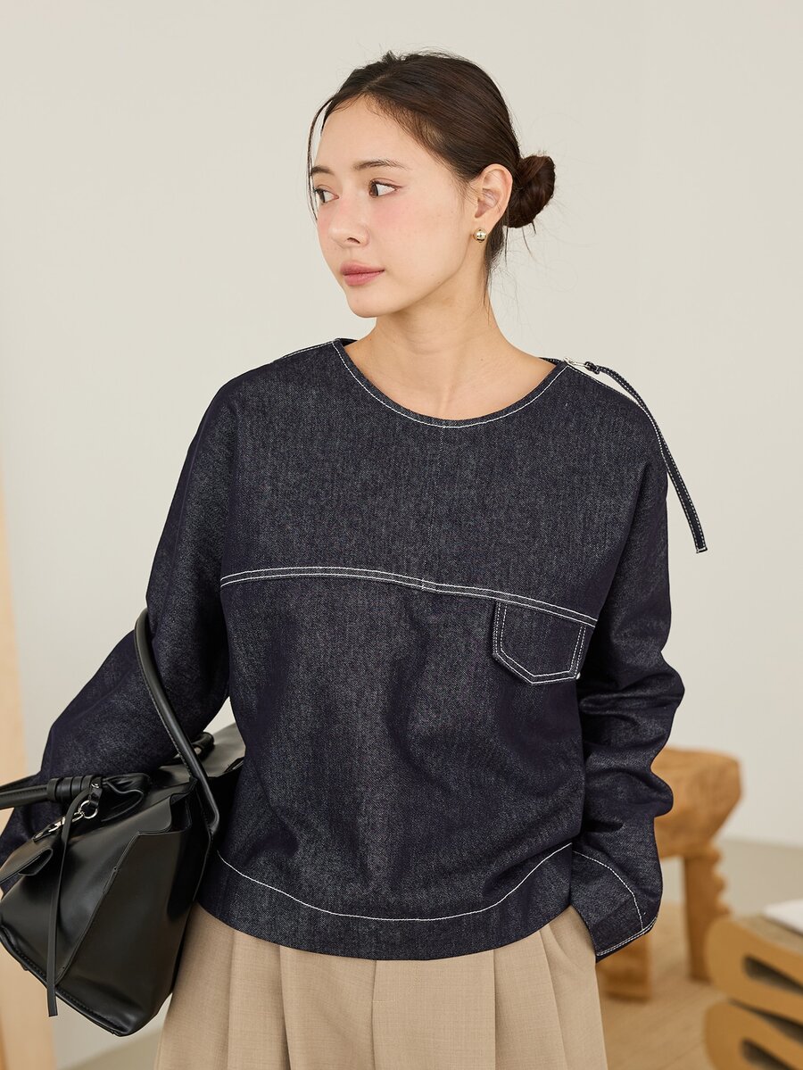 DAZY Women Denim Tops - Blue - View 1