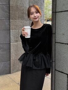 FRIFUL Women's Solid Color Casual Versatile Daily Long Sleeve T-Shirt - Black - View 5