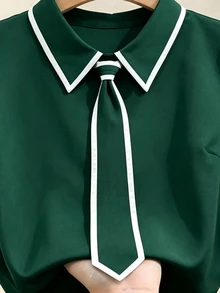 Formidée Blusas Extra Grandes - Verde militar - Ver 6
