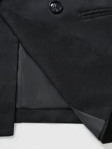 Manfinity AFTRDRK Men's Button Long Sleeve Suit And Pants Set Business - Black - View 5