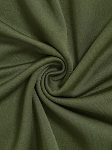 Miaspire Middle-Aged Women Solid Color Long Sleeve Lace Decor Top Elegant Classic Comfortable Daily - Army Green - View 3