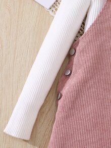 SHEIN Enfärgad miniklänning i camisole-modell för tweenflickor, moderiktig design med hög midja, casual, för semester, outfit - Multifärgad - Visa 5