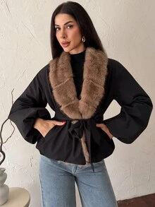 Firerie Áo khoác mùa đông nữ, mùa thu, mùa đông - màu đen - Xem 8