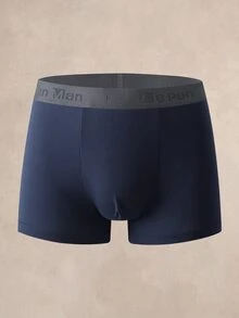 SHEIN 5件組男士舒適透氣柔軟字母腰帶平口內褲 - 彩色 - 查看 5
