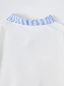 SHEIN 青少年女孩圖案印花長袖上衣與裙子套裝 - 彩色 - 查看 4