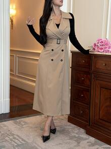 DAZY Women Long Dresses - Khaki - View 6