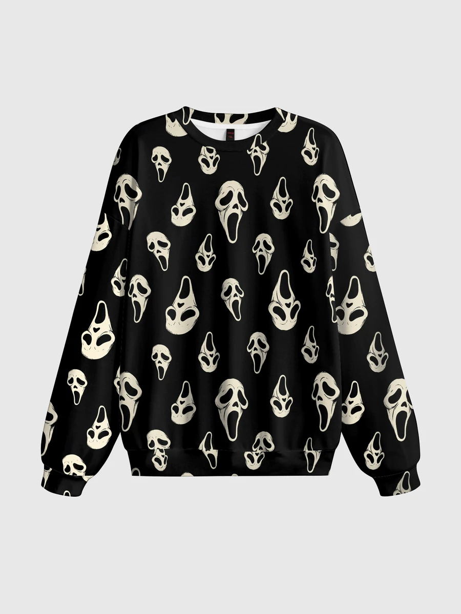 ROMWE Skull Dark Gothic Plus Size Pullover Sweatshirt - Black - View 1