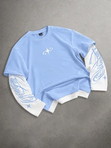 Blue and White