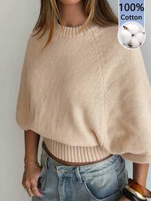 Aloruh Women Sweaters,Autumn,Winter - Apricot - View 4