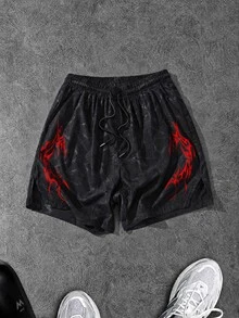 Gym Rark Men's Casual Drawstring Waist Pocket Sports Shorts - Multicolor - View 1