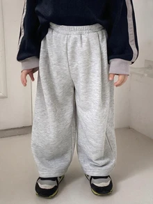 DAZY 男嬰休閒彈性腰鬆管褲幼兒 - 淺灰色 - 查看 2
