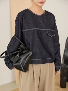 DAZY Women Denim Tops - Blue - View 4