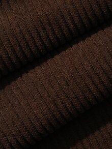 DAZY Solid Color Loose Leg Drawstring Corduroy Thickened Wide Leg Pants Autumn/Winter Women's Long Pants - Coffee Brown - View 4