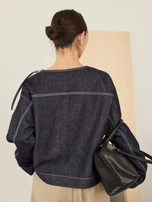 DAZY Women Denim Tops - Blue - View 2