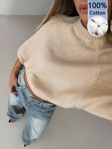 Aloruh Women Sweaters,Autumn,Winter - Apricot - View 6