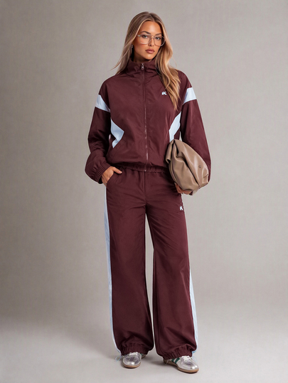 SHEIN Unity Women's Colorblock Casual Versatile Daily Outdoor Long Pants