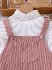 SHEIN Enfärgad miniklänning i camisole-modell för tweenflickor, moderiktig design med hög midja, casual, för semester, outfit - Multifärgad - Visa 3