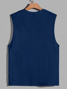 Daypath Camisetas sin mangas para hombre - Azul - Ver 2
