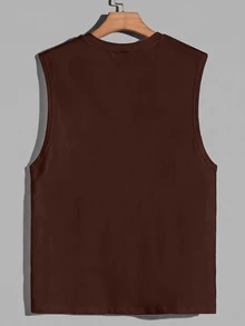 Daypath Men Tank Tops - Brown - View 2